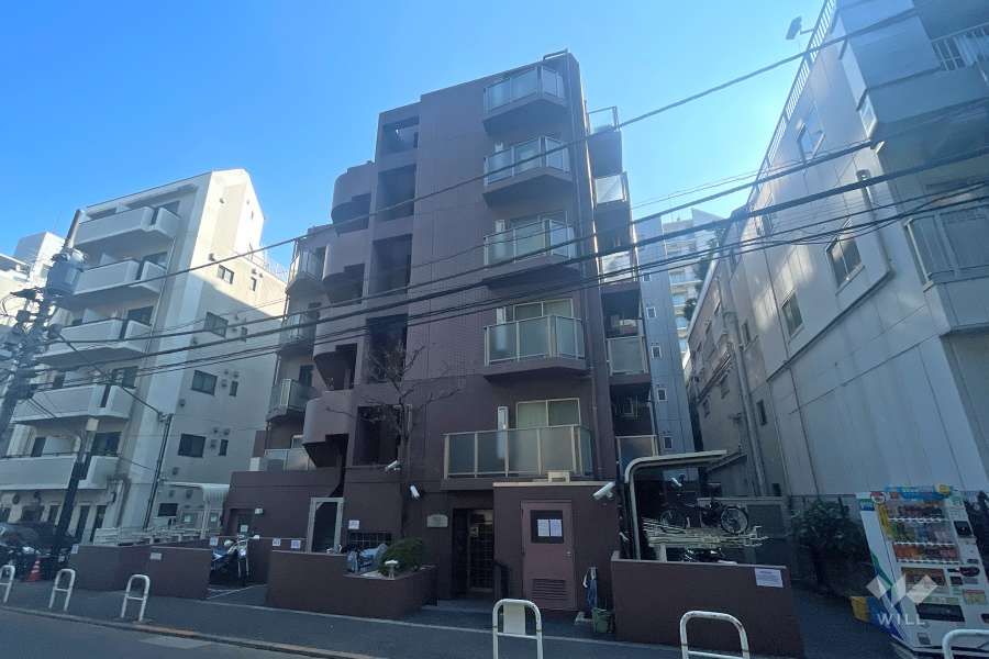 プレール東麻布の外観（北側から）