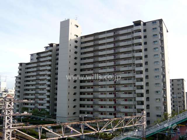 立花グリーンハイツ1号棟の外観（北西側から）