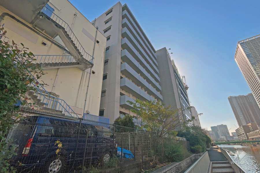 アーバイルスパシエ芝浦ベイサイドの外観（北側から）