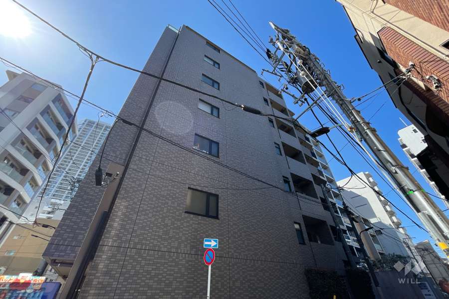 ルーブル白金高輪弐番館の外観（北東側から）
