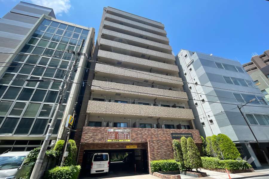 トーシンフェニックス芝浦ベイフォートの外観（南西側から）