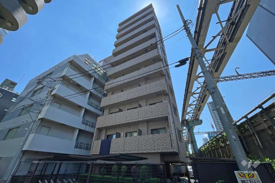 トーシンフェニックス芝浦ベイフォートの外観（北東側から）