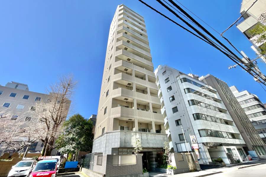 パレステュディオ汐留ウエストの外観（北東側から）　