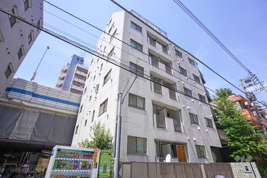 エスコートノヴェル白金高輪の外観（南東側から）　