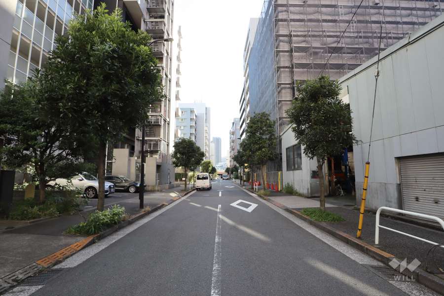 敷地南西側の前面道路