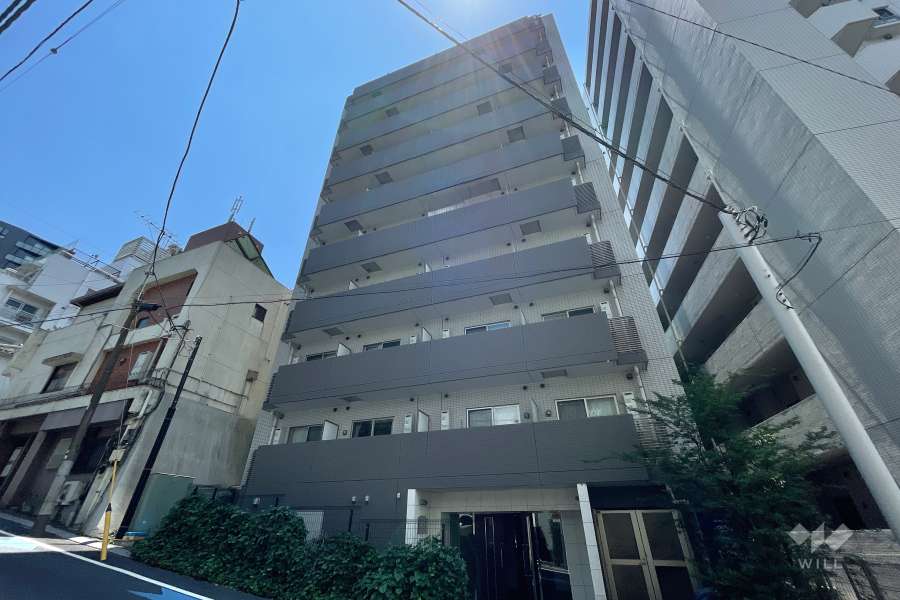 プレールドゥーク高輪の外観（北西側から）　