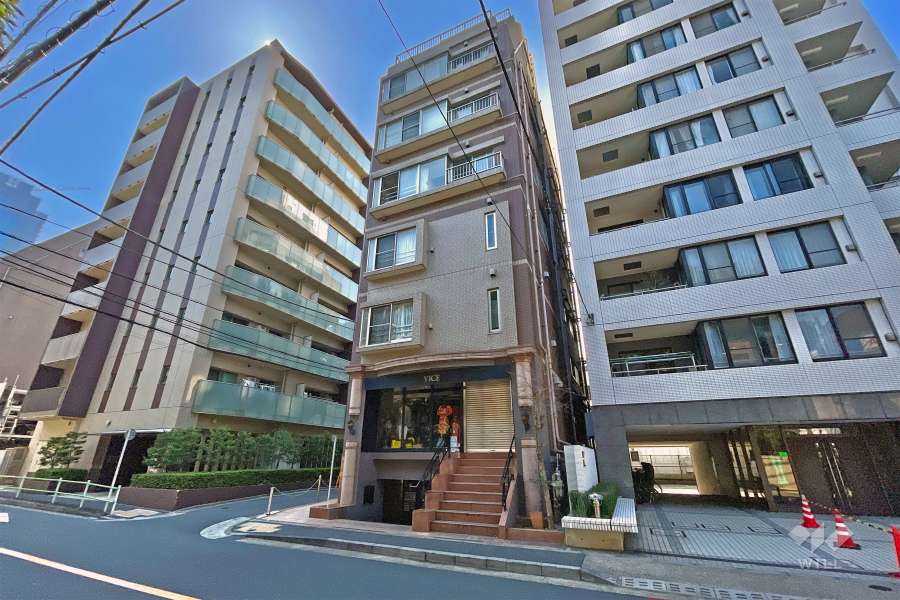 トリニティハウス三田の外観（北側から）