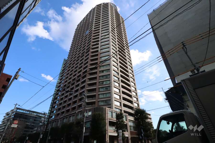 パークコート麻布十番ザタワーの外観（南西側から）