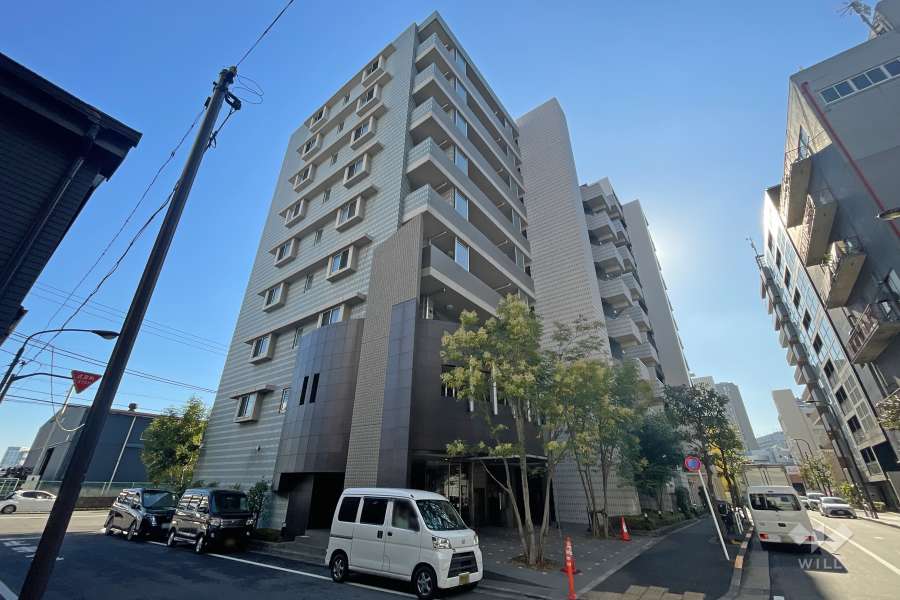 スカイクレストビュー芝浦の外観（北西側から）