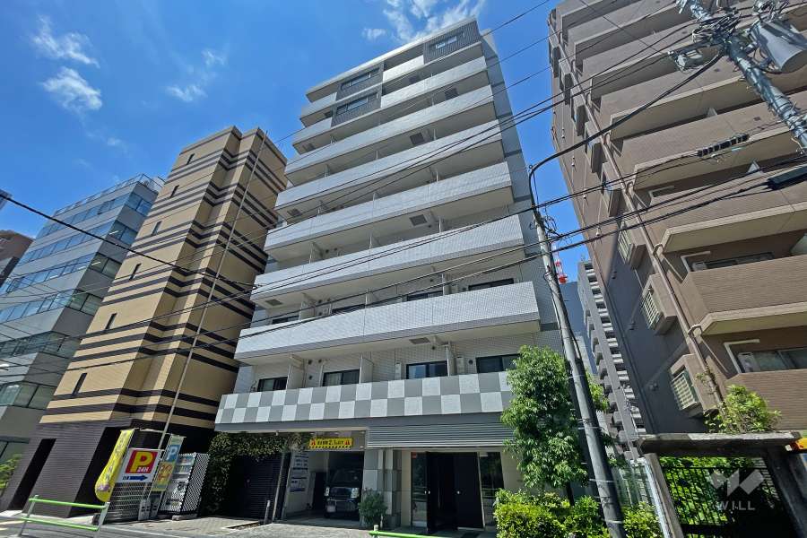 プレミアムキューブ田町の外観（南東側から）