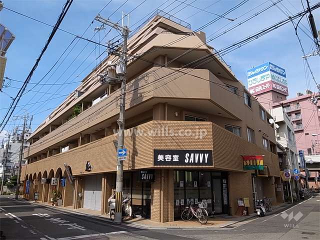 デュオ立花の外観（南西側から）