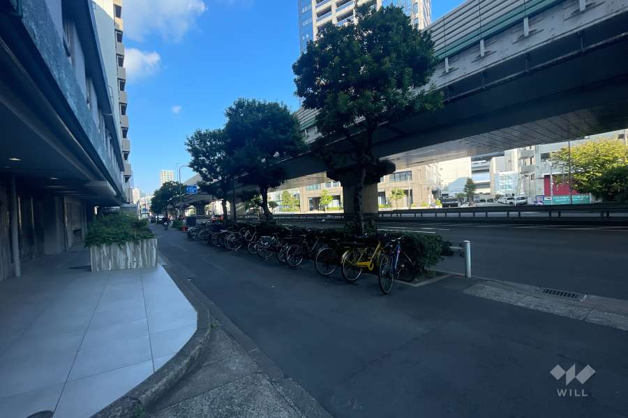 敷地東側の前面道路（南側から）