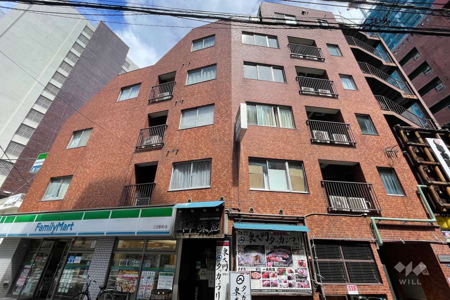 ハイベール三田の外観（南西側から）