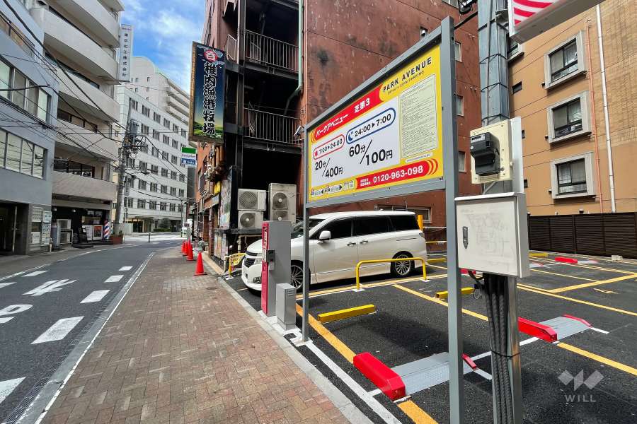 敷地南側の前面道路（東側から）