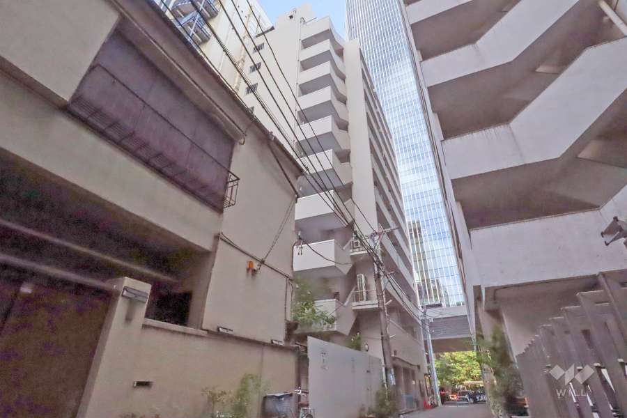 ラフィネ赤坂の外観(北西側から)