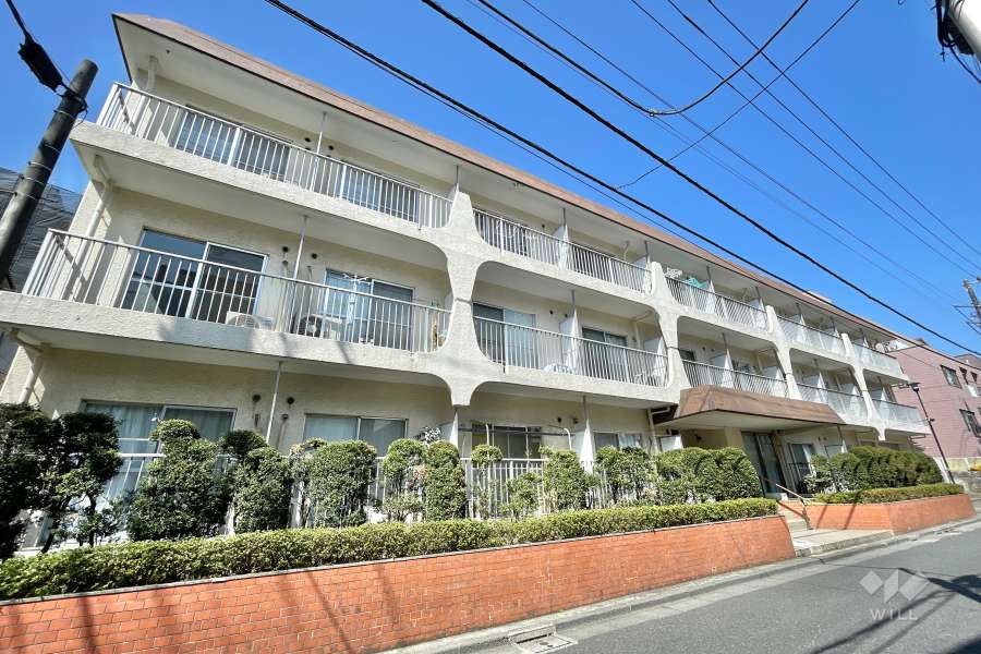 高輪スカイハイツの外観（南東側から）