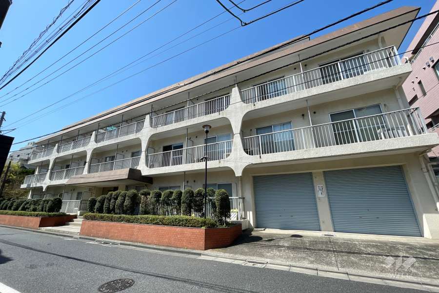 高輪スカイハイツの外観(北東側から）