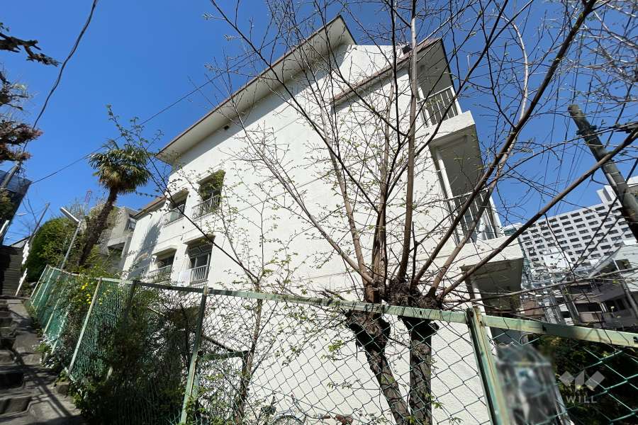 高輪スカイハイツの外観（南東側から)