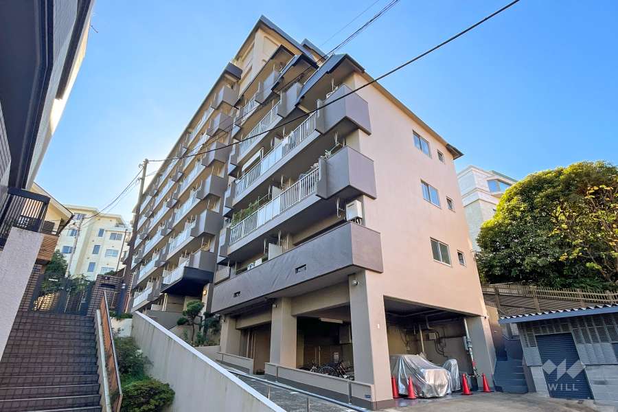 ニュー白金マンションの外観（北東側から）