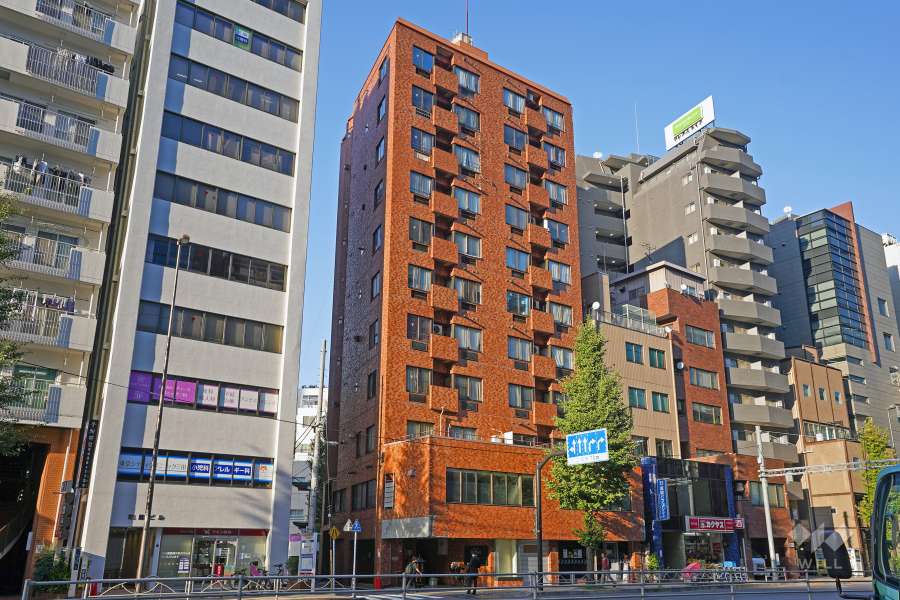 ライオンズ三田の外観（南西側から）