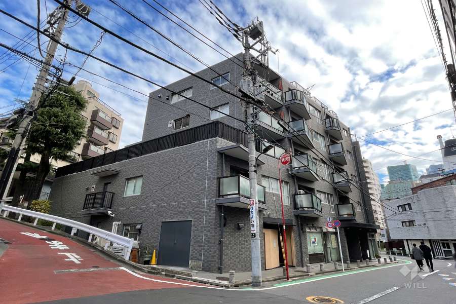 ハイツ赤坂の外観（南西側から）