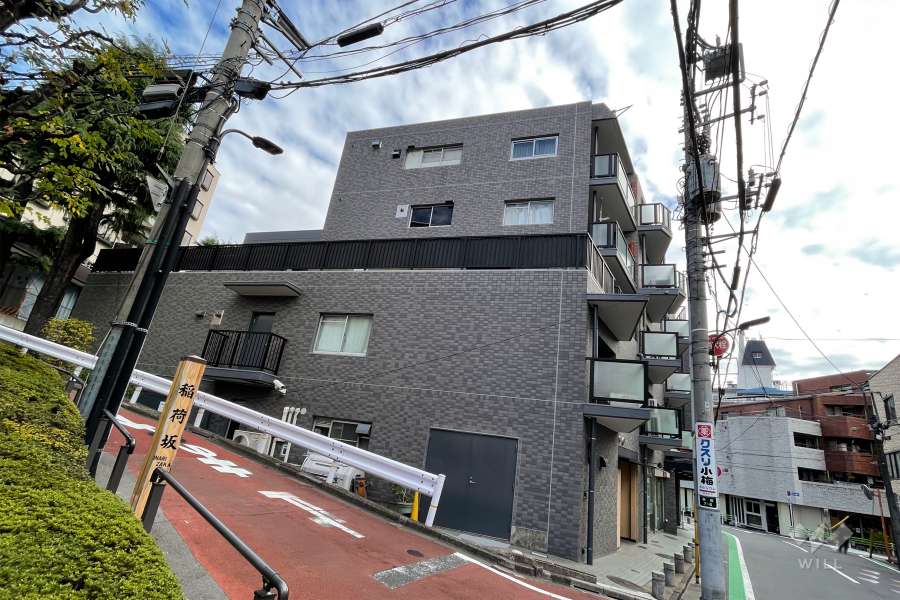 ハイツ赤坂の外観（北西側から）