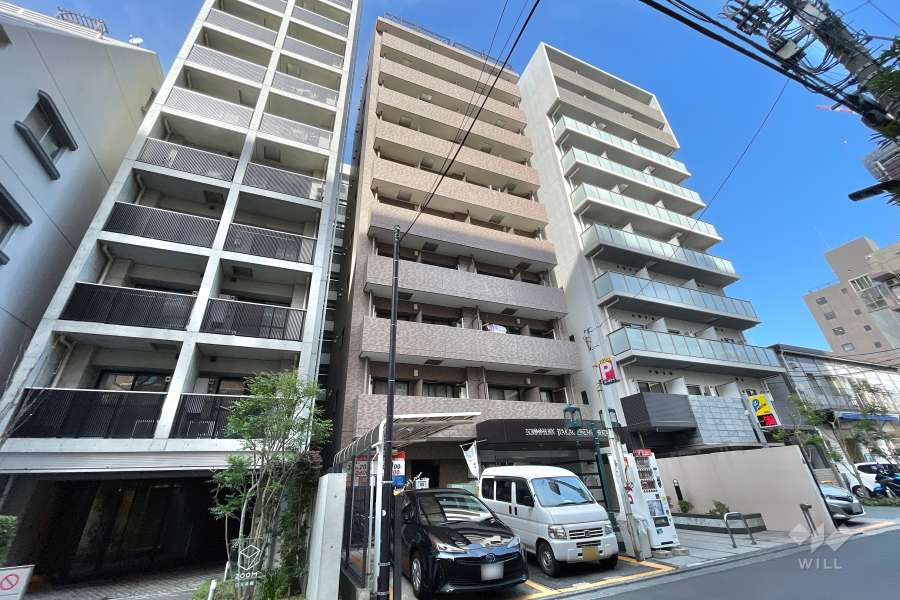 日神パレステージ三田の外観（南西側から）