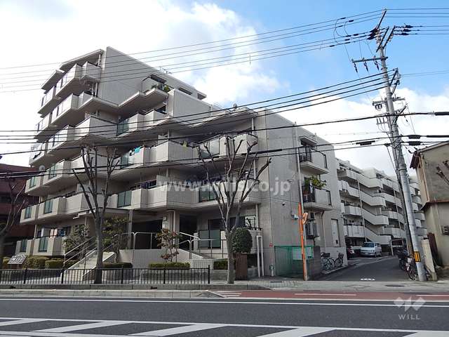 サンマンション塚口5の外観（北東側から）