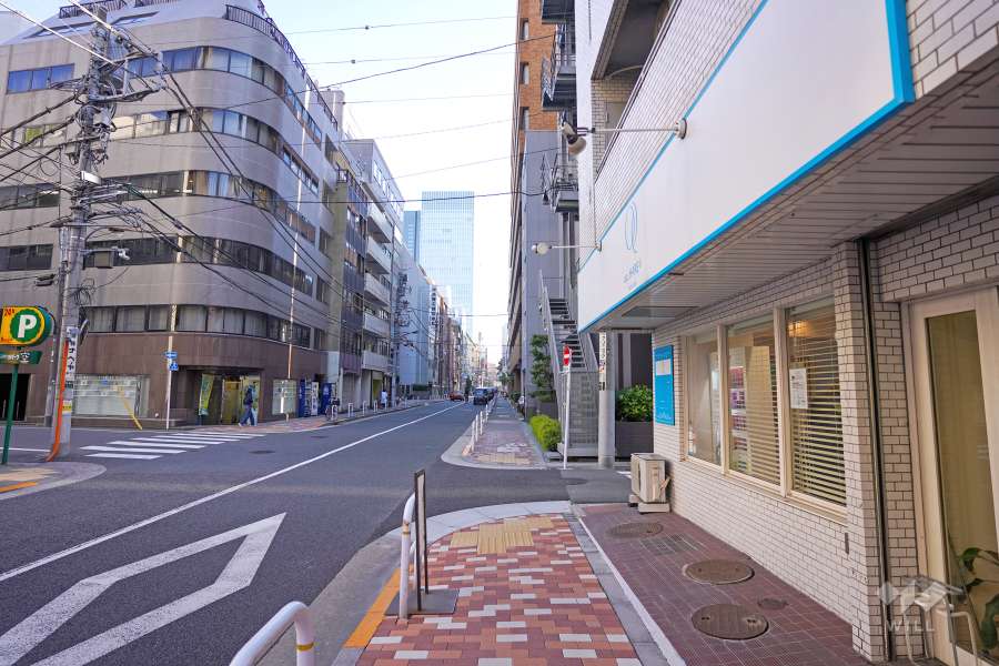 敷地東側の前面道路