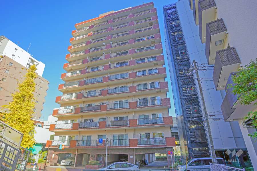 朝日南麻布マンションの外観（西側から）