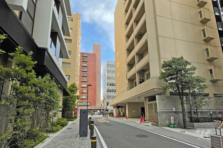 敷地南東側の前面道路