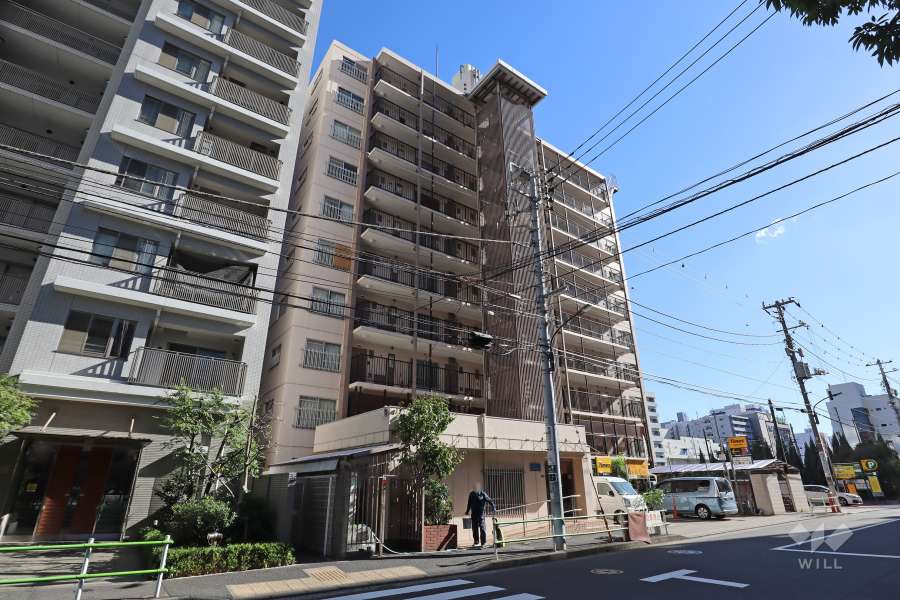 田町東豊エステートの外観(北西側から)