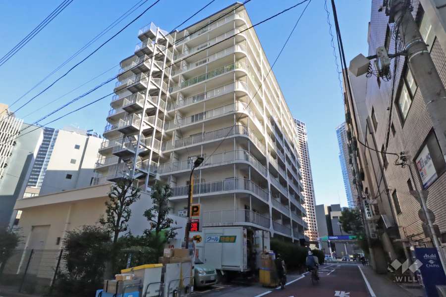 ローズハイツ田町の外観(北西側から)