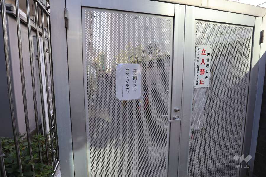 駐輪場の出入り口