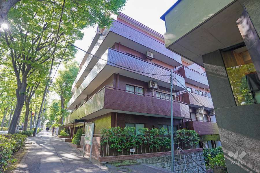 ライオンズマンション西麻布第２の外観（南東側から）