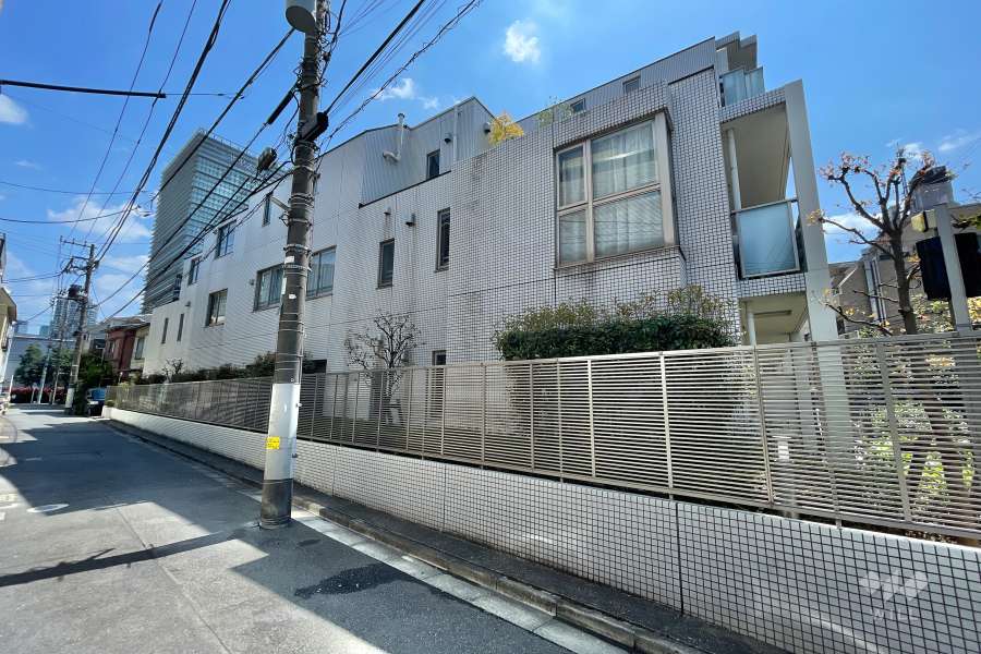 グレイスコート白金の外観（北西側から）