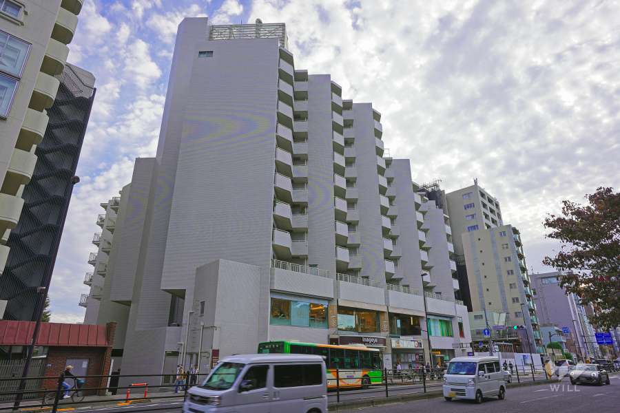 クレール白金台の外観（北東側から）