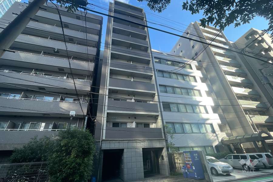 ロメック芝浦の外観（北西側から）