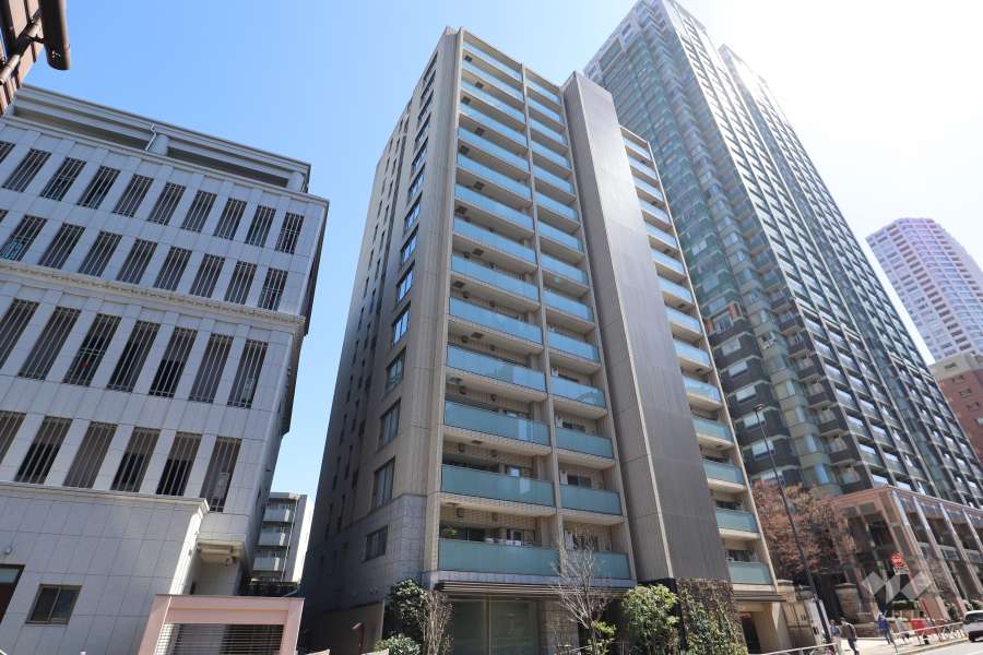 グランスイート白金高輪の外観（北西側から）