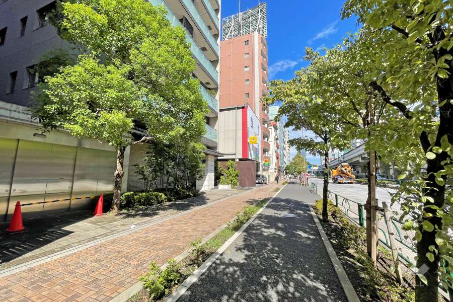 敷地南側の前面道路