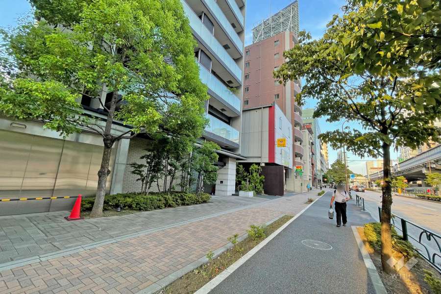 敷地南側の前面道路