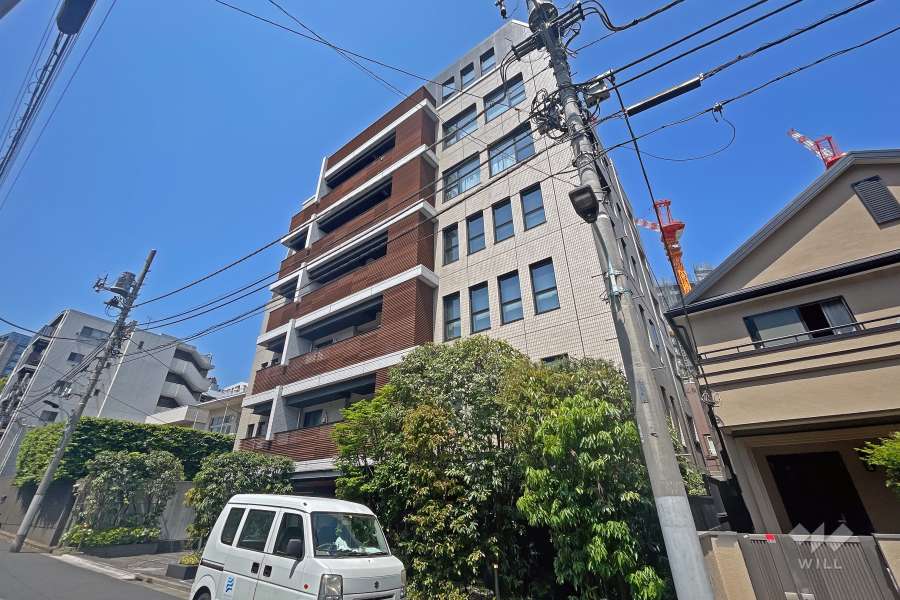 サンウッド西麻布の外観（南東側から）