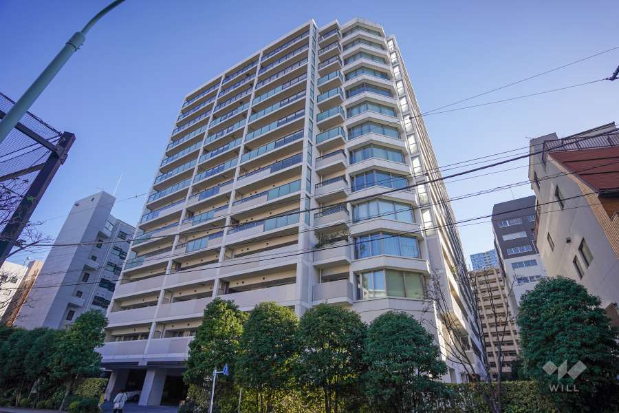 パークホームズ南麻布ザレジデンスの外観（北西側から）　