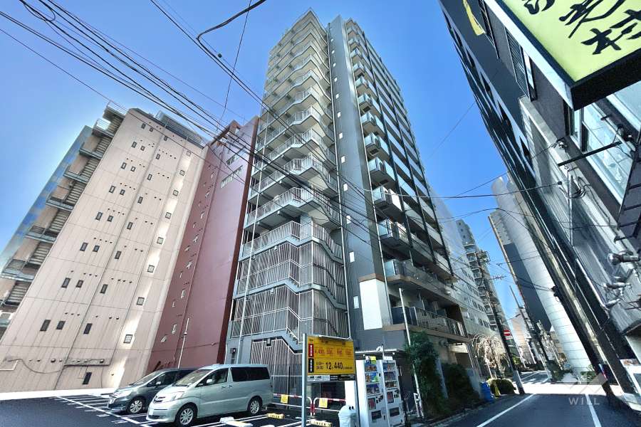 エステムプラザ愛宕虎ノ門レジデンスの外観（北側から）