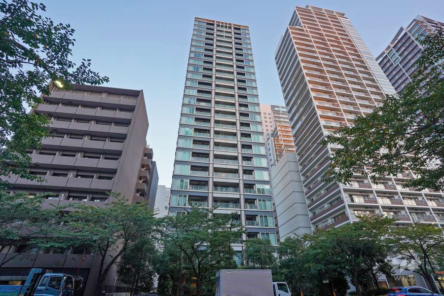 インプレストタワー芝浦エアレジデンスの外観（北西側から）