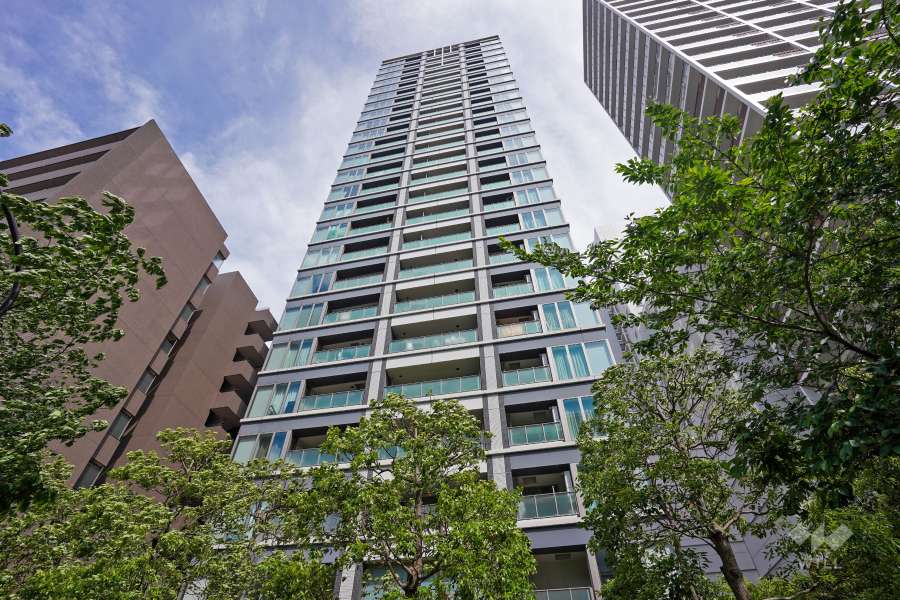 インプレストタワー芝浦エアレジデンスの外観（西側から）