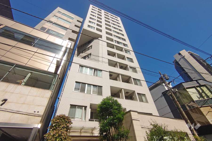 オープンレジデンシア南青山骨董通りの外観（南西側から）