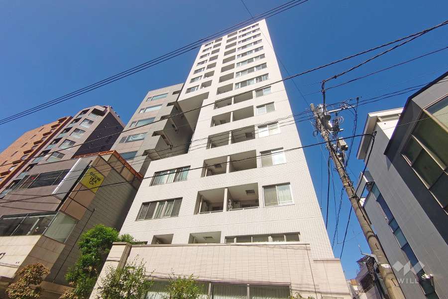 オープンレジデンシア南青山骨董通りの外観（南側から）