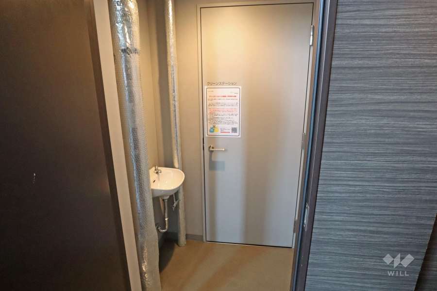 ゴミ置き場。
各階にはクリーンステーションという簡易ゴミ捨て場があります。