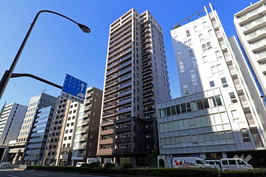 ルフォン白金台ザタワーレジデンスの外観（南東側から）